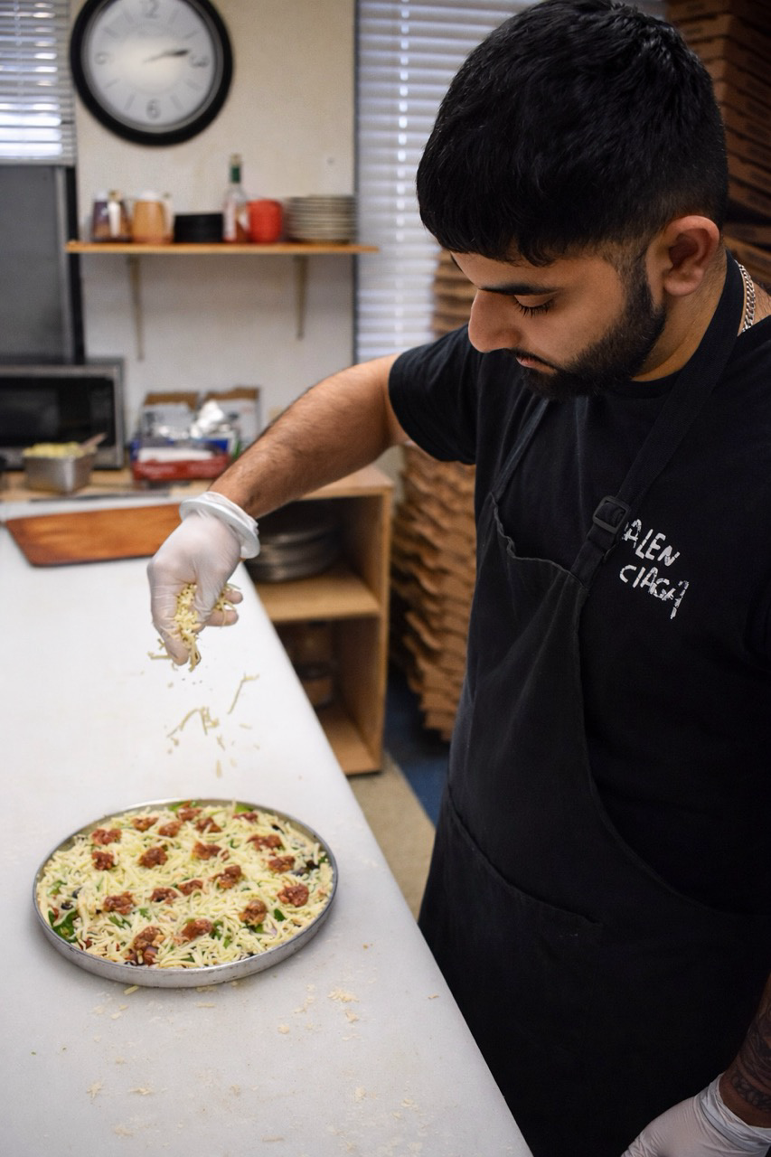 Chef preparing food in the kitchen